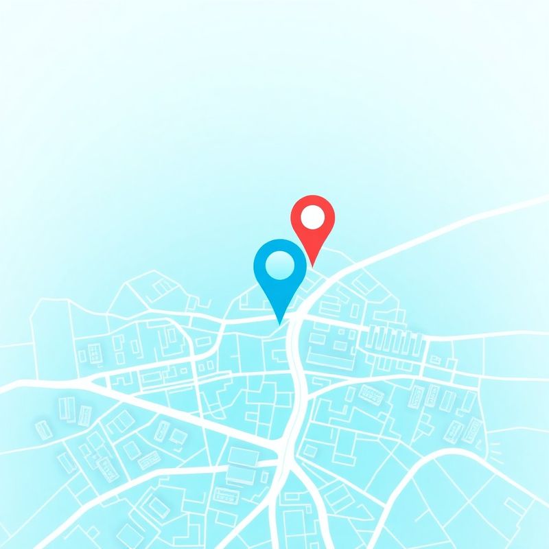 Minimalistyczna mapa Poznania z pinezką lokalizacji Pracowni Kowalski